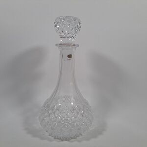 VTG Clear Lead Crystal Glass Decanter Long champ French Cristal D’Arques